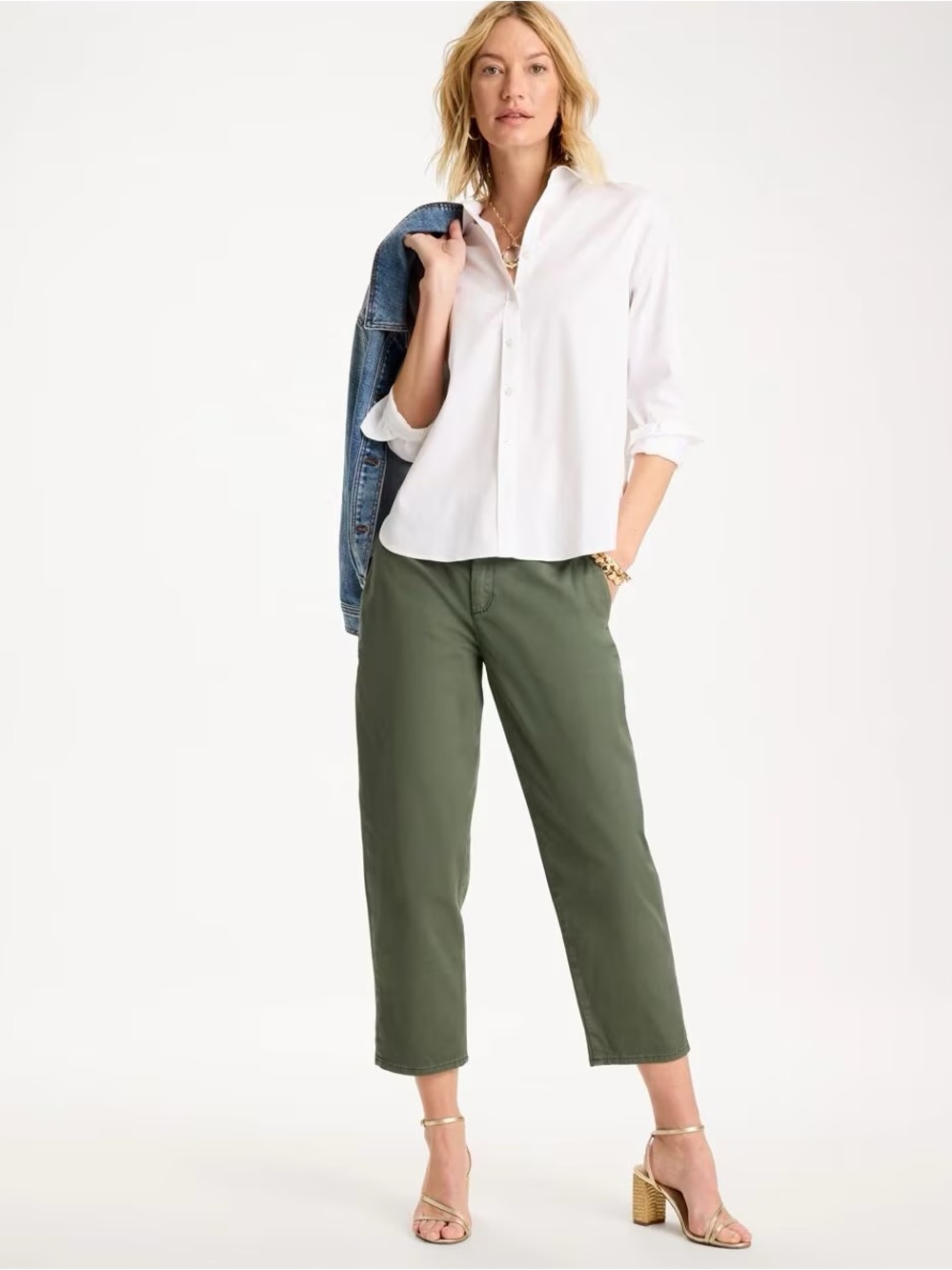 Style & Co. Olive Cropped Straight-Leg Pants